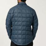 Essential Lightweight Down Shacket // Sea Blue (M)