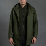 Laminated Wool Parka // Kelp (XL)