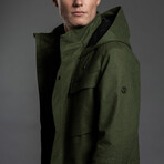 Laminated Wool Parka // Kelp (XL)