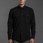 Wool + Cotton Work Shirt // Ink (M)