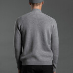 7GG Merino Full Zip Cardigan // Light Gray Marle (2XL)