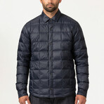 Essential Lightweight Down Shacket // Dark Navy (L)