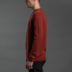 12GG Merino V-Neck Sweater // Burnt Spice (M)