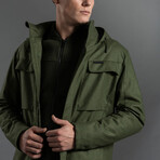 Laminated Wool Parka // Kelp (XL)