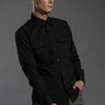 Wool + Cotton Work Shirt // Ink (M)