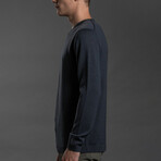 12GG Merino V-Neck Sweater // Blue Slate (M)