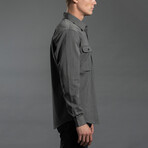 Wool + Cotton Work Shirt // Mid Gray (L)