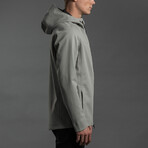 Laminated Stretch Rainshell // Titanium (M)