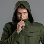 Laminated Wool Parka // Kelp (XL)