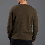 12GG Cotton + Merino Crew // Military Green (2XL)