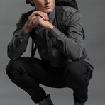 Wool + Cotton Work Shirt // Mid Gray (L)