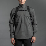 Wool + Cotton Work Shirt // Mid Gray (L)