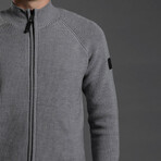 7GG Merino Full Zip Cardigan // Light Gray Marle (2XL)