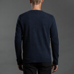 12GG Merino Blend Crew // Indigo (XL)