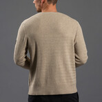 12GG Cotton + Merino Crew // Driftwood (XL)