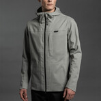 Laminated Stretch Rainshell // Titanium (M)