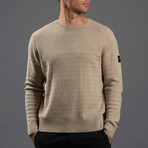 12GG Cotton + Merino Crew // Driftwood (XL)