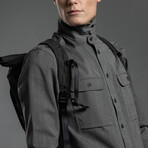 Wool + Cotton Work Shirt // Mid Gray (L)