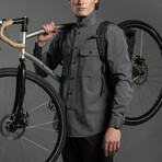 Wool + Cotton Work Shirt // Mid Gray (L)