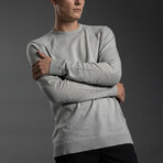 12GG Merino Blend Crew // Mid Gray (L)