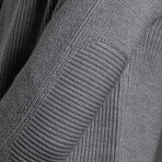 7GG Merino Full Zip Cardigan // Light Gray Marle (2XL)