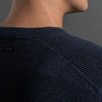 12GG Merino Blend Crew // Indigo (XL)
