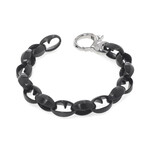 Steel Black Thorn Chain Link Bracelet // 8.5" // Store Display
