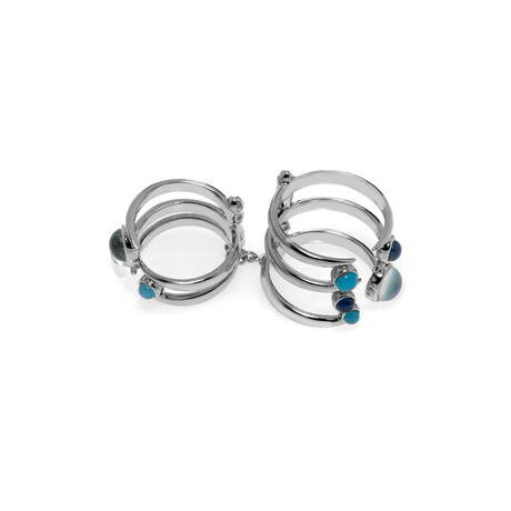 Jewels Verne Sterling Silver + Turquoise Ring // Ring Size: 7 // Store Display