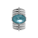 Jewels Verne Sterling Silver + Turquoise Ring // Store Display (Ring Size: 6)
