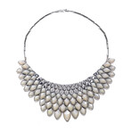 Superstone Sterling Silver Crystal Haze Necklace // 15.5" // Store Display