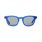 Men's Sinclair Polarized Sunglasses // Royal Blue + Smoke