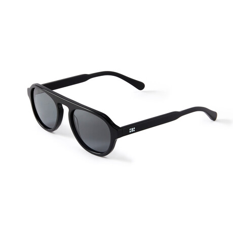 Men's Romain Polarized Sunglasses // Black + Smoke