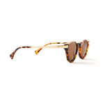 Men's Charlie Polarized Sunglasses // Gold Tortoise + Brown