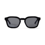 Men's Oscar Polarized Sunglasses // Black + Smoke