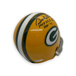 Bart Starr // Green Bay Packers // Signed Mini Helmet + Inscriptions