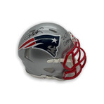 Deion Branch // New England Patriots // Signed Mini Helmet + Inscription