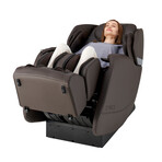 Hisho // SL Track Heated Deluxe Zero Gravity Massage Chair // Brown