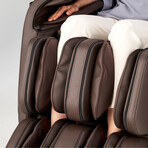 Hisho // SL Track Heated Deluxe Zero Gravity Massage Chair // Brown