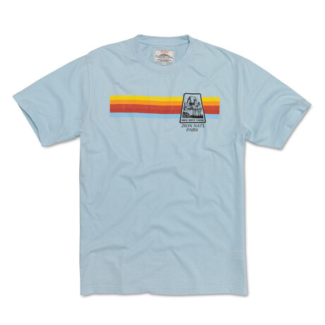 Zion National Park Brass Tack Tee // Corydalis Blue (S)