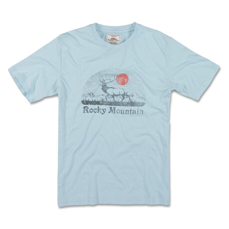 Rocky Mountain National Park Vintage Fade Tee // Corydalis Blue (S)