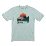 Grand Teton National Park Brass Tack Tee // Grayed Jade (XL)