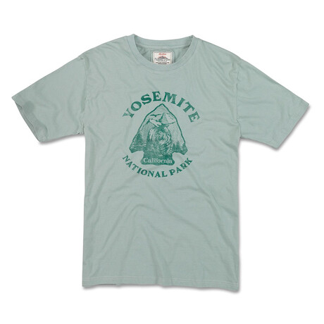 Yosemite National Park Vintage Fade Tee // Blue Surf (S)