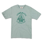 Yosemite National Park Vintage Fade Tee // Blue Surf (2XL)