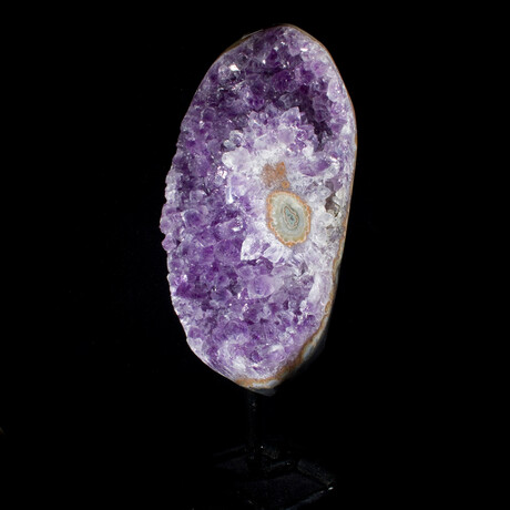 Natural Crystal Amethyst Geode + Iron Display Stand // Medium // Ver. 1
