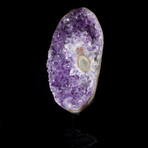 Natural Crystal Amethyst Geode + Iron Display Stand // Medium // Ver. 1