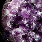 Natural Crystal Amethyst Geode + Iron Display Stand // Large // v.1