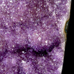 Natural Crystal Amethyst Geode + Iron Display Stand // Small // v.2