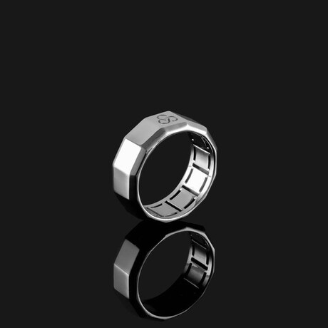 Essential Ring // 18K Solid White Gold (8.5)