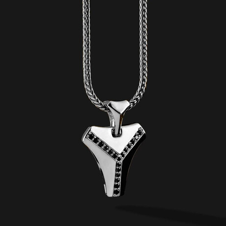 Kudos Pendant // 18K Solid White Gold
