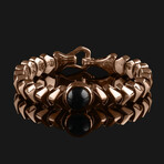 Kudos Onyx Bracelet // 18K Solid Rose Gold (X-Small)